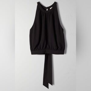 Wilfred Aritzia black halter top